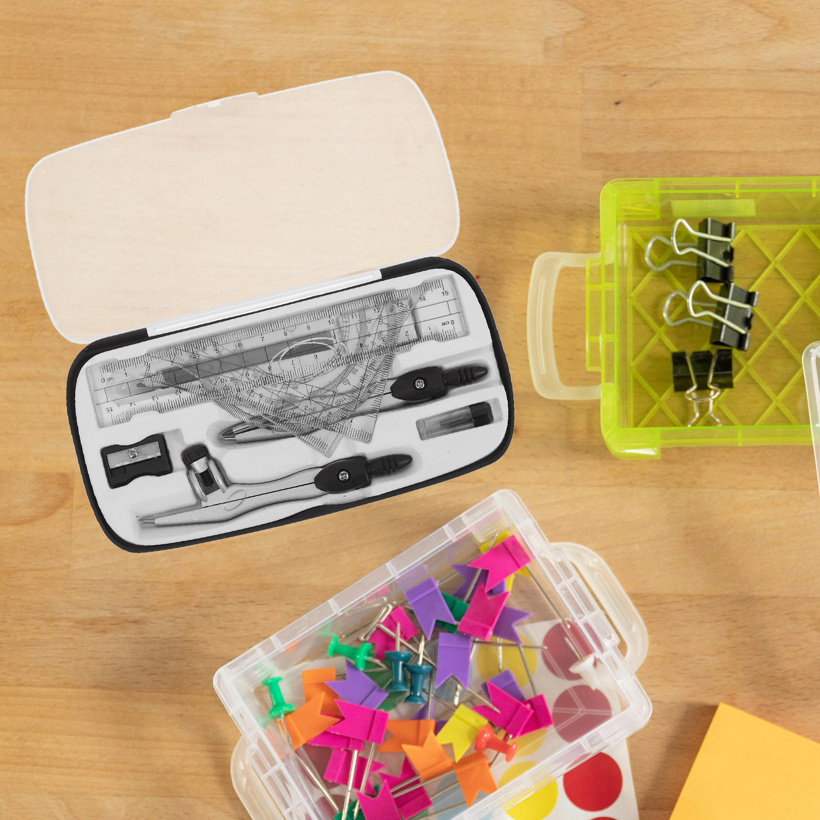 1 set meetkundige tekenstel me - Math Geometry Set With Compass recensie en prijs